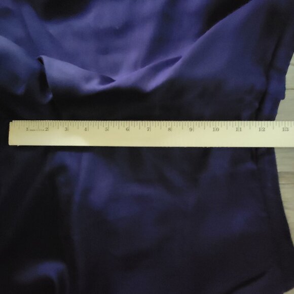 Eileen Fisher Womens Silk Wool Blend Pants M Purple Workwear Lightweight - Picture 14 of 16